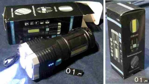 01 LINTERNA RECARGA USB LS03